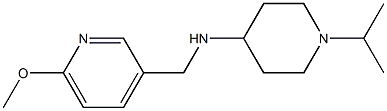 N-[(6-methoxypyridin-3-yl)methyl]-1-(propan-2-yl)piperidin-4-amine 结构式