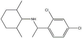 N-[1-(2,4-dichlorophenyl)ethyl]-2,6-dimethylcyclohexan-1-amine 结构式