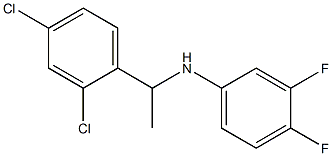 N-[1-(2,4-dichlorophenyl)ethyl]-3,4-difluoroaniline 结构式