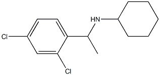 N-[1-(2,4-dichlorophenyl)ethyl]cyclohexanamine 结构式