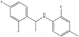 N-[1-(2,4-difluorophenyl)ethyl]-2-fluoro-4-methylaniline 结构式