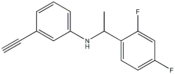 N-[1-(2,4-difluorophenyl)ethyl]-3-ethynylaniline 结构式