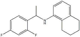 N-[1-(2,4-difluorophenyl)ethyl]-5,6,7,8-tetrahydronaphthalen-1-amine 结构式