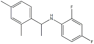 N-[1-(2,4-dimethylphenyl)ethyl]-2,4-difluoroaniline 结构式