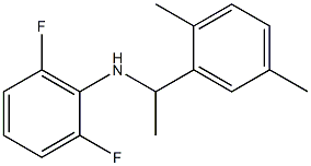 N-[1-(2,5-dimethylphenyl)ethyl]-2,6-difluoroaniline 结构式