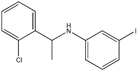 N-[1-(2-chlorophenyl)ethyl]-3-iodoaniline 结构式