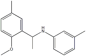 N-[1-(2-methoxy-5-methylphenyl)ethyl]-3-methylaniline 结构式