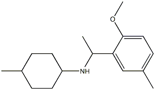 N-[1-(2-methoxy-5-methylphenyl)ethyl]-4-methylcyclohexan-1-amine 结构式