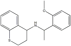 N-[1-(2-methoxyphenyl)ethyl]-3,4-dihydro-2H-1-benzothiopyran-4-amine 结构式