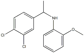 N-[1-(3,4-dichlorophenyl)ethyl]-2-methoxyaniline 结构式