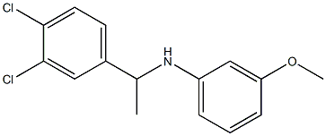 N-[1-(3,4-dichlorophenyl)ethyl]-3-methoxyaniline 结构式