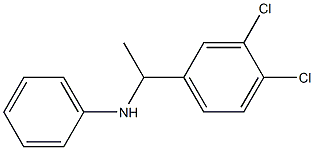 N-[1-(3,4-dichlorophenyl)ethyl]aniline 结构式