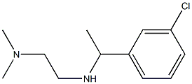 N'-[1-(3-chlorophenyl)ethyl]-N,N-dimethylethane-1,2-diamine 结构式