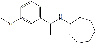 N-[1-(3-methoxyphenyl)ethyl]cycloheptanamine 结构式