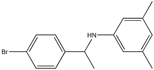 N-[1-(4-bromophenyl)ethyl]-3,5-dimethylaniline 结构式