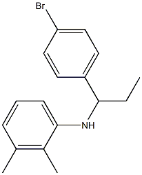 N-[1-(4-bromophenyl)propyl]-2,3-dimethylaniline 结构式