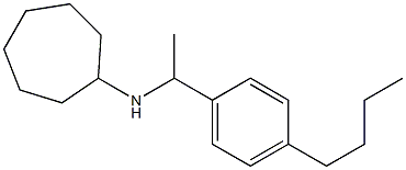 N-[1-(4-butylphenyl)ethyl]cycloheptanamine 结构式