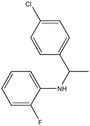N-[1-(4-chlorophenyl)ethyl]-2-fluoroaniline 结构式