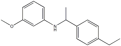 N-[1-(4-ethylphenyl)ethyl]-3-methoxyaniline 结构式