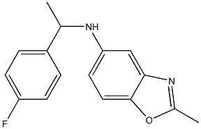 N-[1-(4-fluorophenyl)ethyl]-2-methyl-1,3-benzoxazol-5-amine 结构式