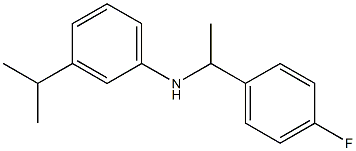 N-[1-(4-fluorophenyl)ethyl]-3-(propan-2-yl)aniline 结构式