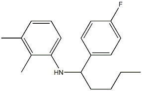 N-[1-(4-fluorophenyl)pentyl]-2,3-dimethylaniline 结构式