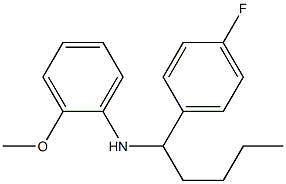 N-[1-(4-fluorophenyl)pentyl]-2-methoxyaniline 结构式