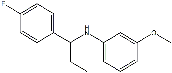 N-[1-(4-fluorophenyl)propyl]-3-methoxyaniline 结构式