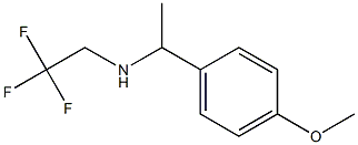 N-[1-(4-methoxyphenyl)ethyl]-N-(2,2,2-trifluoroethyl)amine 结构式