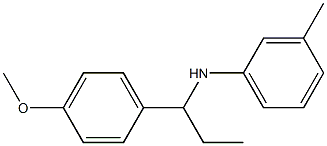 N-[1-(4-methoxyphenyl)propyl]-3-methylaniline 结构式