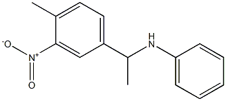 N-[1-(4-methyl-3-nitrophenyl)ethyl]aniline 结构式