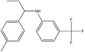 N-[1-(4-methylphenyl)propyl]-3-(trifluoromethyl)aniline 结构式