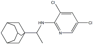N-[1-(adamantan-1-yl)ethyl]-3,5-dichloropyridin-2-amine 结构式