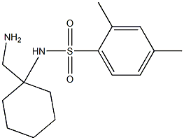 N-[1-(aminomethyl)cyclohexyl]-2,4-dimethylbenzene-1-sulfonamide 结构式