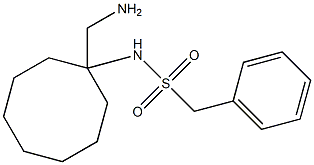 N-[1-(aminomethyl)cyclooctyl]-1-phenylmethanesulfonamide 结构式