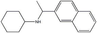 N-[1-(naphthalen-2-yl)ethyl]cyclohexanamine 结构式