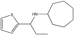 N-[1-(thiophen-2-yl)propyl]cycloheptanamine 结构式