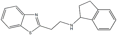 N-[2-(1,3-benzothiazol-2-yl)ethyl]-2,3-dihydro-1H-inden-1-amine 结构式