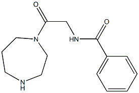 N-[2-(1,4-diazepan-1-yl)-2-oxoethyl]benzamide 结构式