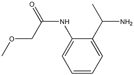 N-[2-(1-aminoethyl)phenyl]-2-methoxyacetamide 结构式