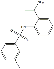 N-[2-(1-aminoethyl)phenyl]-3-methylbenzenesulfonamide 结构式