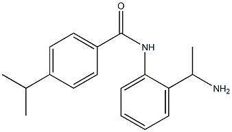 N-[2-(1-aminoethyl)phenyl]-4-(propan-2-yl)benzamide 结构式