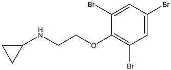 N-[2-(2,4,6-tribromophenoxy)ethyl]cyclopropanamine 结构式