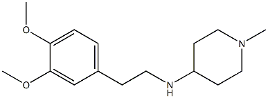 N-[2-(3,4-dimethoxyphenyl)ethyl]-1-methylpiperidin-4-amine 结构式