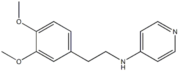 N-[2-(3,4-dimethoxyphenyl)ethyl]pyridin-4-amine 结构式