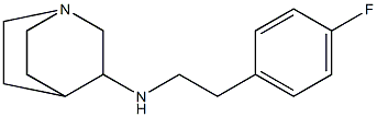 N-[2-(4-fluorophenyl)ethyl]-1-azabicyclo[2.2.2]octan-3-amine 结构式