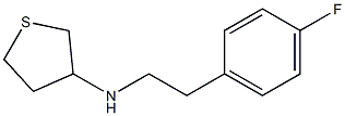 N-[2-(4-fluorophenyl)ethyl]thiolan-3-amine 结构式