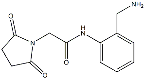 N-[2-(aminomethyl)phenyl]-2-(2,5-dioxopyrrolidin-1-yl)acetamide 结构式