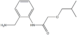 N-[2-(aminomethyl)phenyl]-2-(2-methylpropoxy)acetamide 结构式