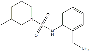 N-[2-(aminomethyl)phenyl]-3-methylpiperidine-1-sulfonamide 结构式